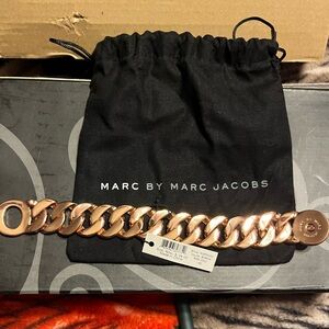 Marc Jacob’s NWT RoseGold Tone Chain Link Katie Logo Bracelet